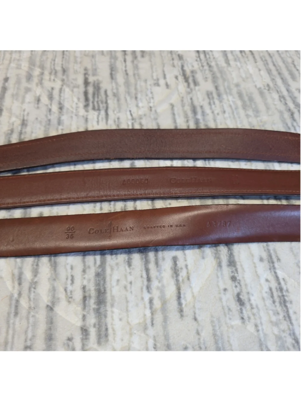 Cole Haan Bundles Leather Mens Size 90/36 Metal Buckle Classic Business